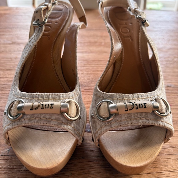 Christian Dior Vintage Monogram Slingback  – Size 37.5 (Made in Italy) - Picture 2 of 7